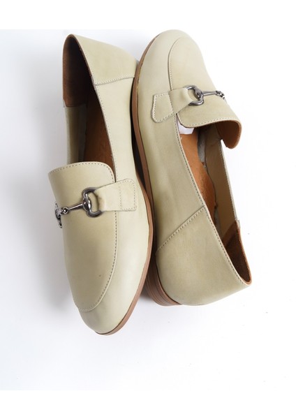 Deri Babet Toka Detaylı Loafer modelleri