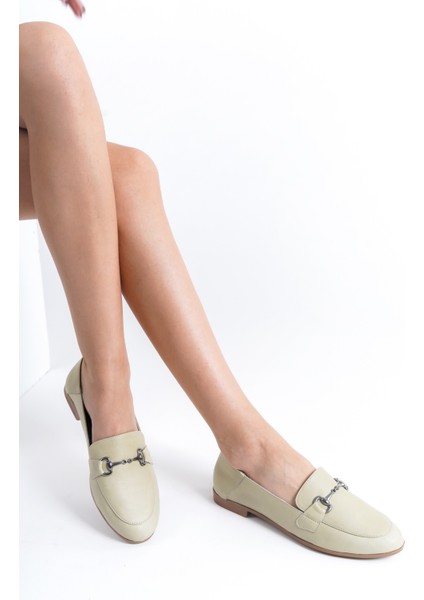 Deri Babet Toka Detaylı Loafer indirimleri