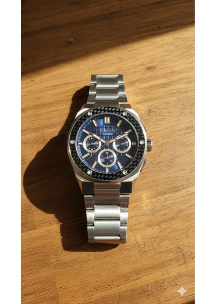 Erkek Kol Saati Gümüş Renk, Mavi Kadran - Şık Metal Kordon, 2 Yıl Garantili fiyatları