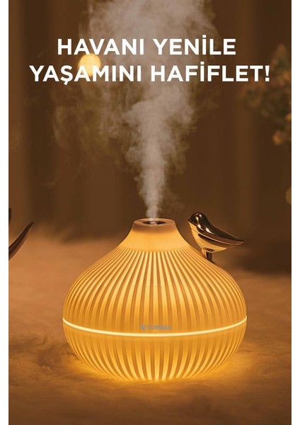 H12 Beyaz Ultrasonik Gece Lambalı Hava Nemlendirici Dekoratif Buhar Makinesi fiyatları