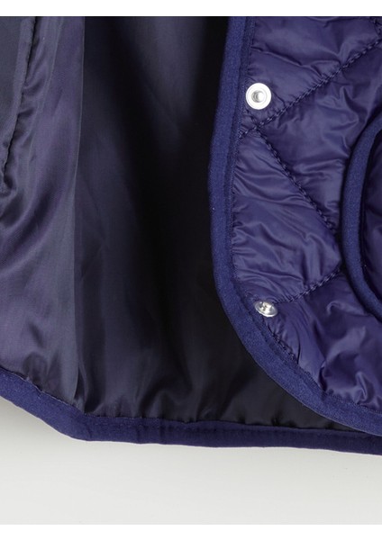 Yeni Sezon Bisiklet Yaka Kapitone Desenli Kız Çocuk Mont fiyatları