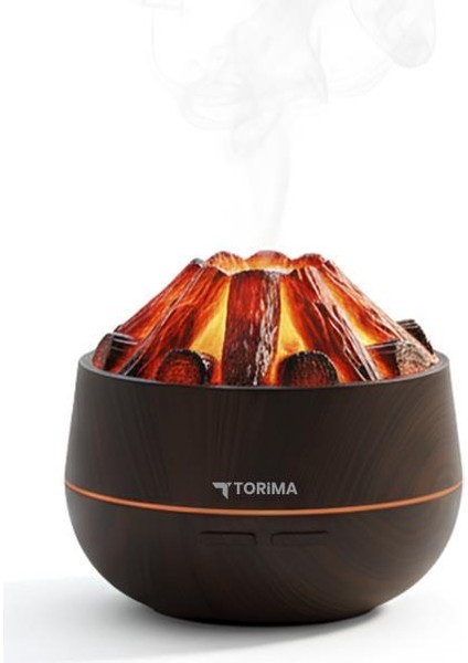 Torıma H11 Koyu Kahve Odun Ateşi Efekli 300ML Sessiz Ultrasonik Hava Nemlendirici indirimleri