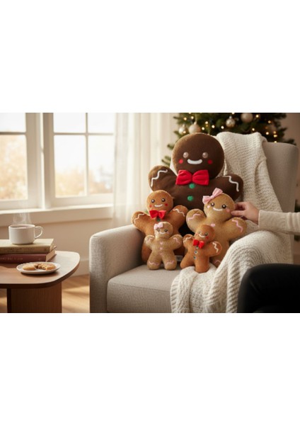 Kurabiye Kız Yılbaşı Dekorasyon 20 cm Peluş Oyuncak fiyatları