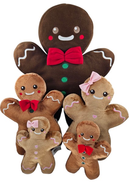 Kurabiye Kız Yılbaşı Dekorasyon 20 cm Peluş Oyuncak modelleri