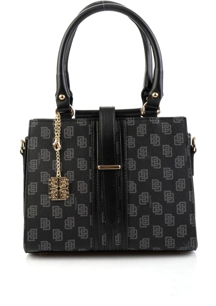 Siyah Siyah Kadın El Çantası C06650266652