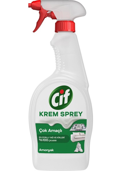 Amonyak Çok Amaçlı Krem Sprey 750 ml 3 Adet