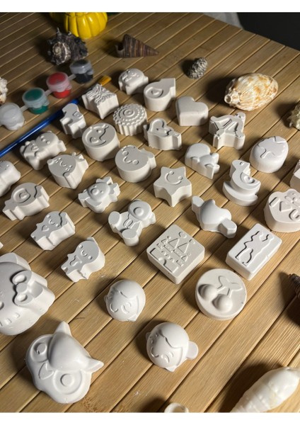 33 Adet Mini Taş Boyama Seti Anne ve Çocuk Etkinliği El Beceri Gelişimi Boyama Seti Taş Boyama fiyatları