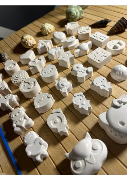 33 Adet Mini Taş Boyama Seti Anne ve Çocuk Etkinliği El Beceri Gelişimi Boyama Seti Taş Boyama modelleri