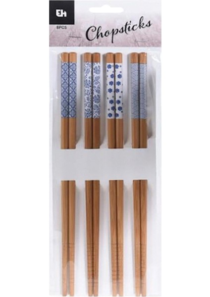 8 Parça Bambu Chopstick (CY4653640) 4 Adet