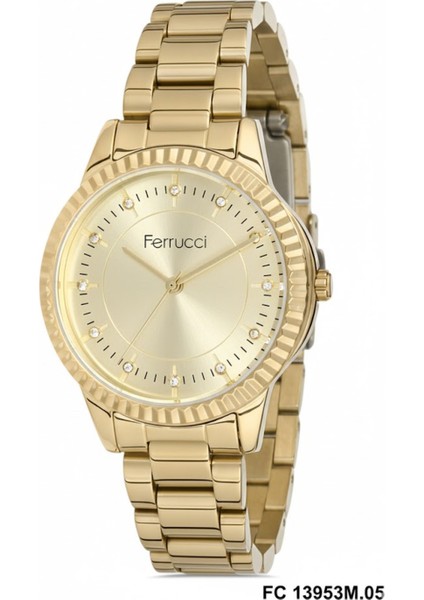 Kadın Kol Saati Altın Renk, Altın Kadran - Şık Metal Kordon, 2 Yıl Garantili