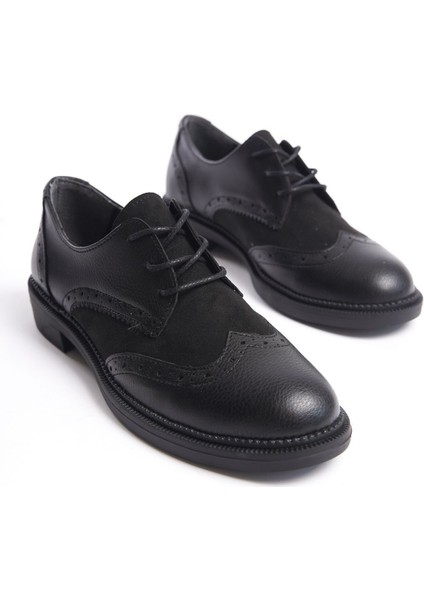 Kadın Günlük Ayakkabı - Oxford Siyah Rugan fiyatları