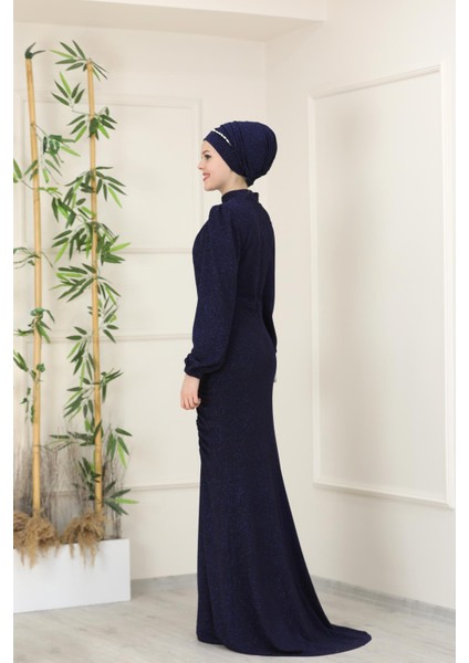 Rüya Abiye Elbise Lacivert ESM16 modelleri