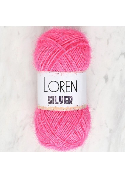 Loren Silver Koyu Pembe El Örgü Ipi - RS0016 - 34076