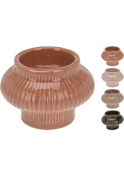 Dahlia Tealight Mumluk 8 x 6 cm 4 Adet