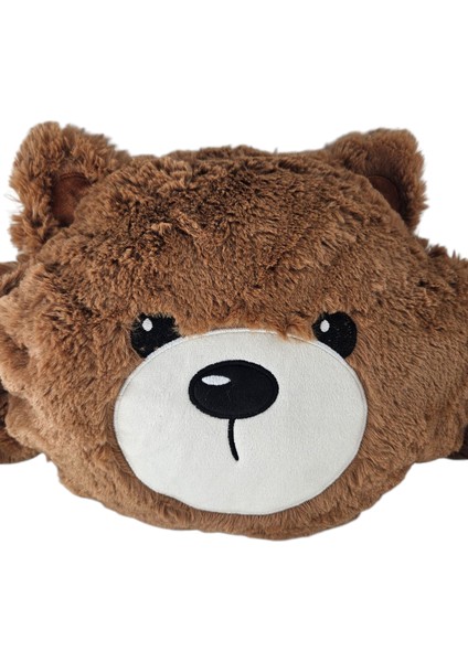 Bele Sarılan Cepli Peluş Ayı Sıcak Su Torbası 600 ml