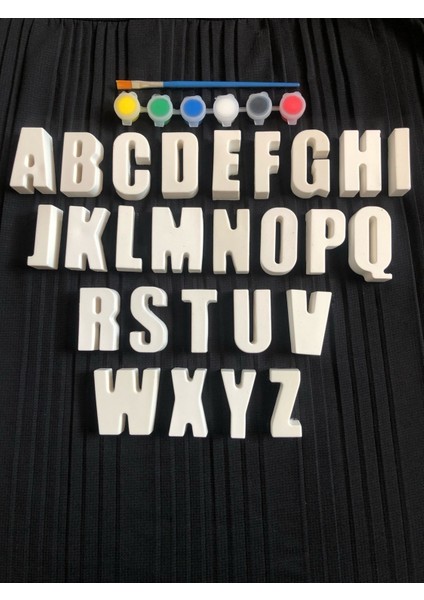 Alfabe (3d) Harfler Taş Boyama Seti Çocuk Gelişimi Eğitici Oyuncaklar Etkinlik Taş Boyama modelleri