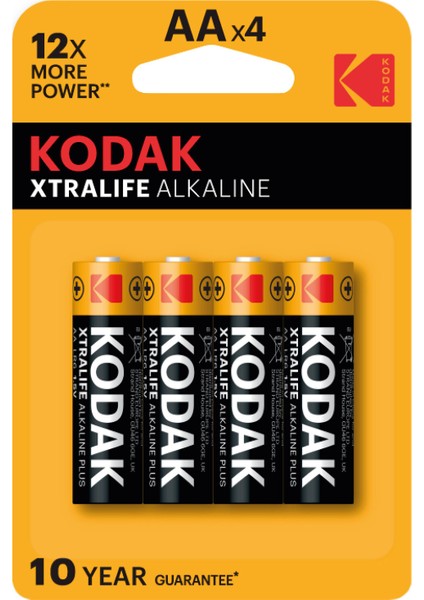 Xtralife Alkalin Kalem Pil Blister Aa 4'lü 2 Adet