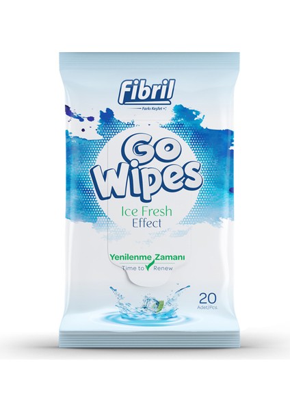 Go Wipes Nane Ferahlığı Islak Cep Mendili 20'li 2 Adet