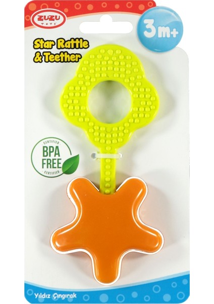 Yıldız Diş Kayıcı Çıngıraklı Bebek Oyuncakları
