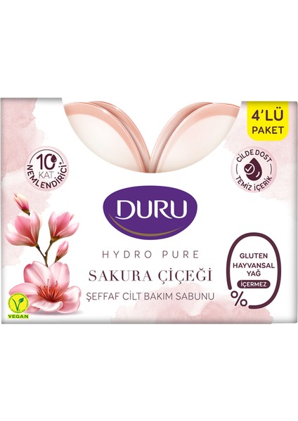 Hydropure Sakura Bakım Sabunu 4 x 135 G