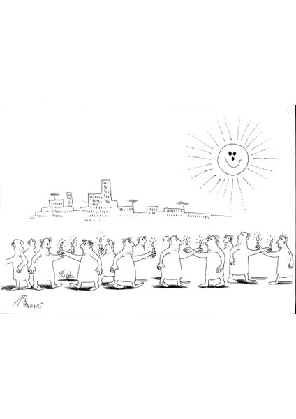 Ali Divandari 29X21CM Orijinal Karikatür Tablo modelleri