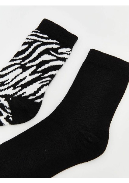 Desenli Kadın Soket Çorap 2'li (W5) fiyatları