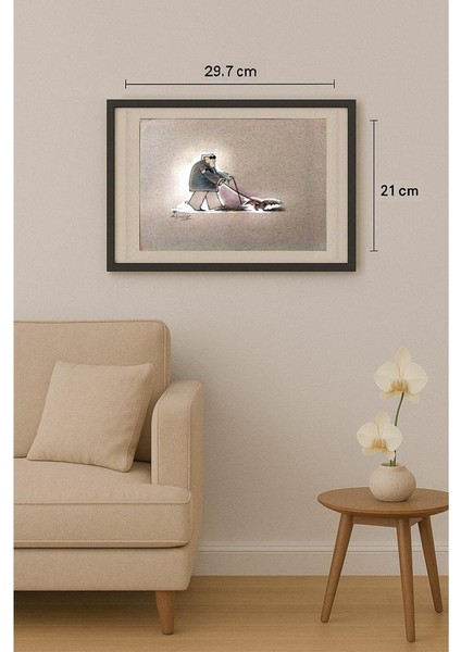 Sepideh Anjomrooz 29X21CM Orijinal Karikatür Tablo fiyatları