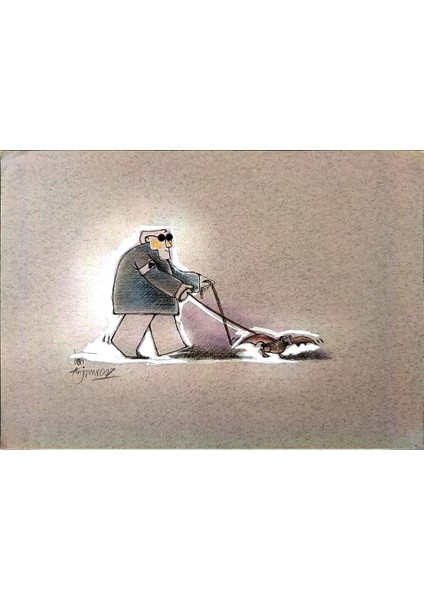 Sepideh Anjomrooz 29X21CM Orijinal Karikatür Tablo modelleri