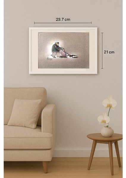 Sepideh Anjomrooz 29X21CM Orijinal Karikatür Tablo indirimleri