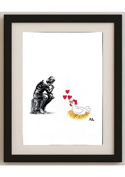 Louis Postruzin 29X21CM Orijinal Karikatür Tablo