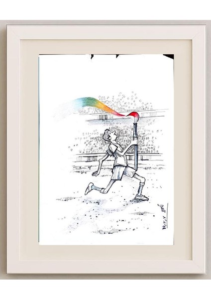 Khosro Nasrolahi 29X21CM Orijinal Karikatür Tablo fırsatları