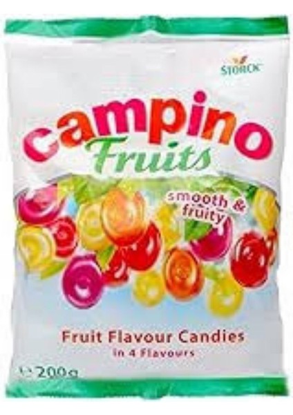 Campino Fruits Fruit Flavour Candies 200 G (Meyve Aromalı Şeker)
