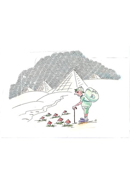 George Sabev 35X25CM Orijinal Karikatür Tablo modelleri