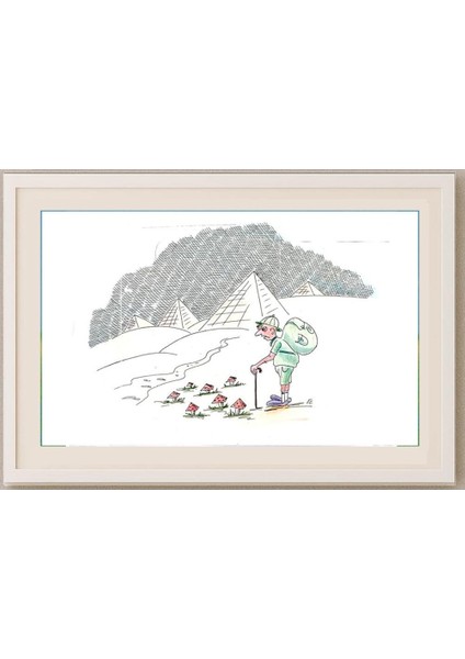 George Sabev 35X25CM Orijinal Karikatür Tablo fırsatları