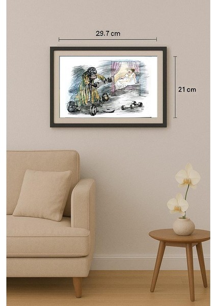 Borigen 29X21CM Orijinal Karikatür Tablo fiyatları