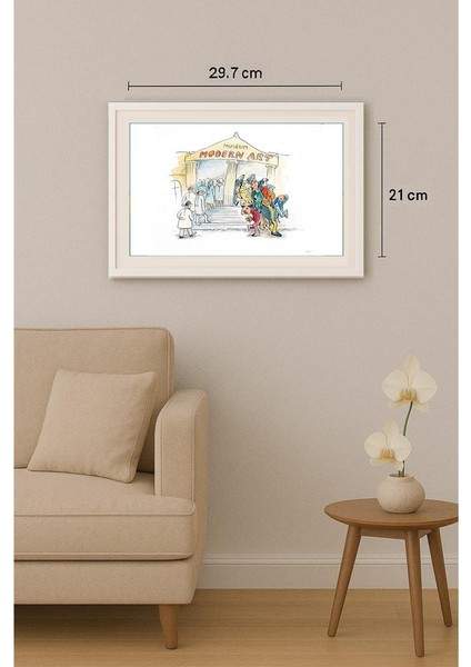 Wolfgang Schlegel 29X21CM Orijinal Karikatür Tablo indirimleri