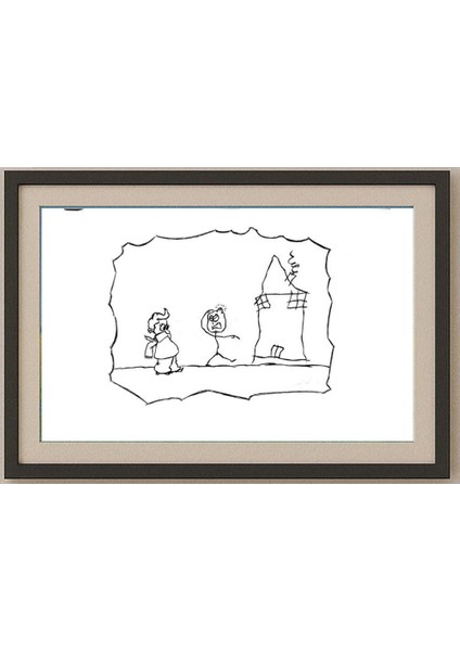 Mim Kha 29X21CM Orijinal Karikatür Tablo