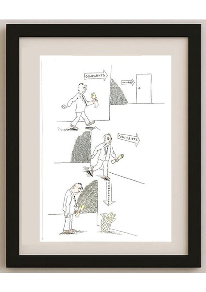 George Sabev 35X25CM Orijinal Karikatür Tablo