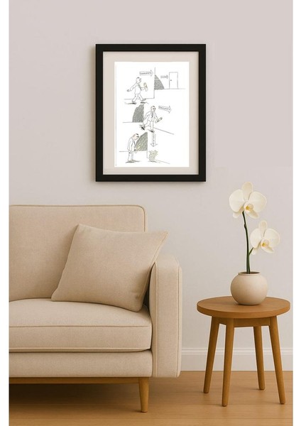 George Sabev 35X25CM Orijinal Karikatür Tablo fiyatları