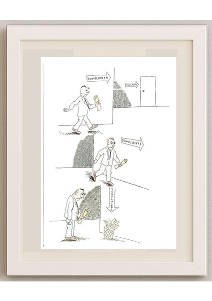 George Sabev 35X25CM Orijinal Karikatür Tablo fırsatları