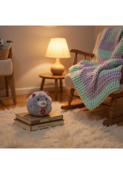 Kedi Sesi Çıkaran 12 cm Peluş Oyuncak