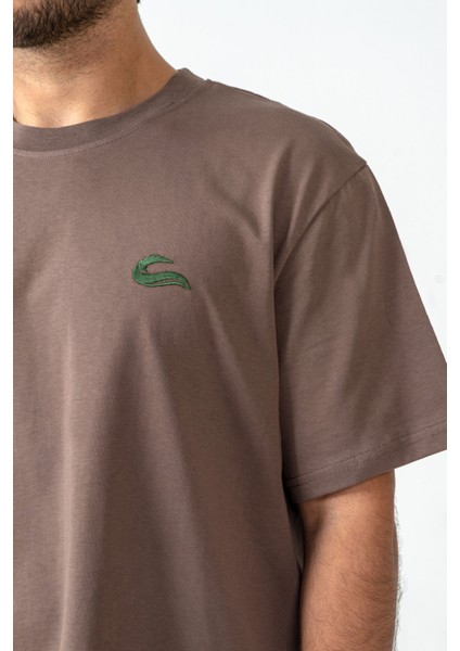 Unisex Erkek/kadın Oversize Bisiklet Yaka %100 Pamuk Basic T-Shirt