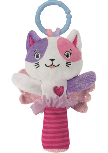 Sevimli Peluş Kedi Çıngırak Dişlik