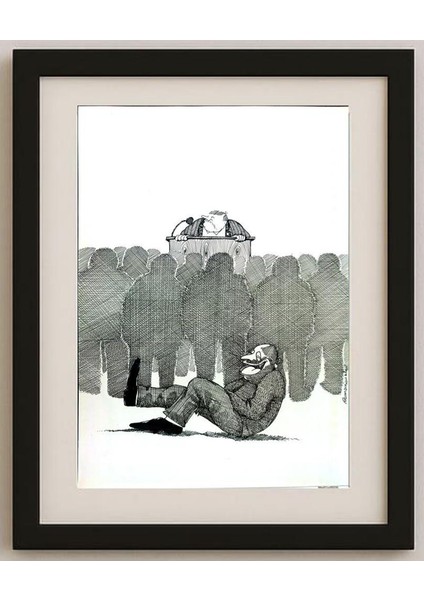 Zdzislaw Romanovski 29X21CM Orijinal Karikatür Tablo