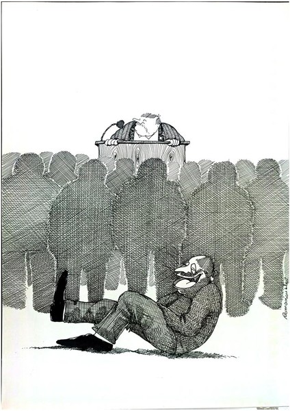 Zdzislaw Romanovski 29X21CM Orijinal Karikatür Tablo modelleri