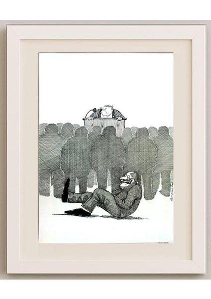 Zdzislaw Romanovski 29X21CM Orijinal Karikatür Tablo fırsatları