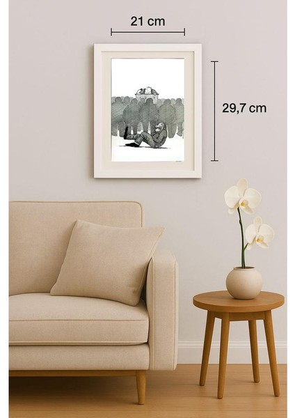 Zdzislaw Romanovski 29X21CM Orijinal Karikatür Tablo indirimleri