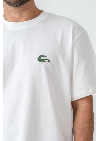 Unisex Erkek/kadın Oversize Bisiklet Yaka %100 Pamuk Basic T-Shirt