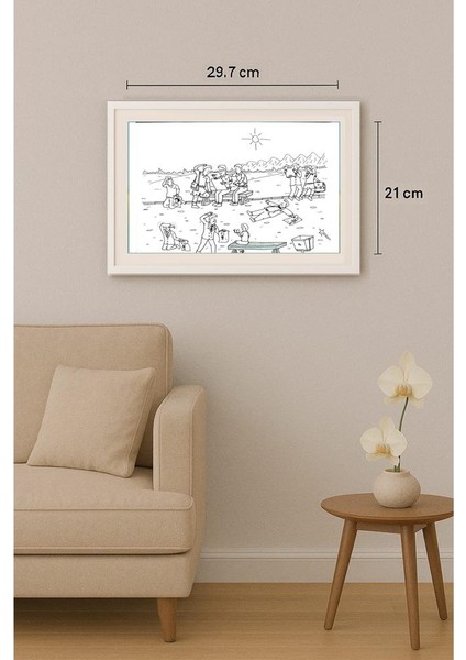 Mahmood Reza Mohammad Poor 29X21CM Orijinal Karikatür Tablo indirimleri