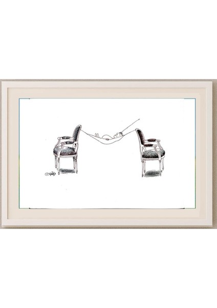 Ali Divandari 29X21CM Orijinal Karikatür Tablo fırsatları